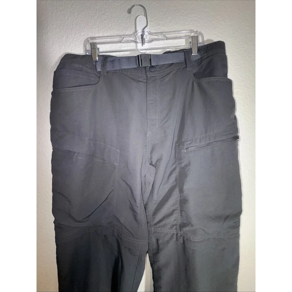 The North Face Mens Paramount Peak II Convertible Pants Shorts Gray XL Hiking